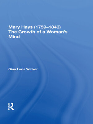 cover image of Mary Hays (1759-1843)